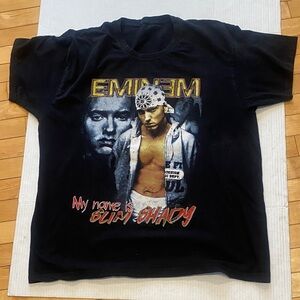 EMINEM graphic black My name is Slim Shady unisex Tee-Shirt Size Medium/Large